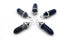 Sodalite Gemstone Pendants, 8x38mm, Free Form Pendant, Sold As 1 Piece.